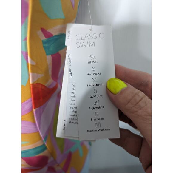 Mott 50 Michaela Sleeveless One Piece Swimsuit Brushed Flora Size S NWT - Picture 11 of 12